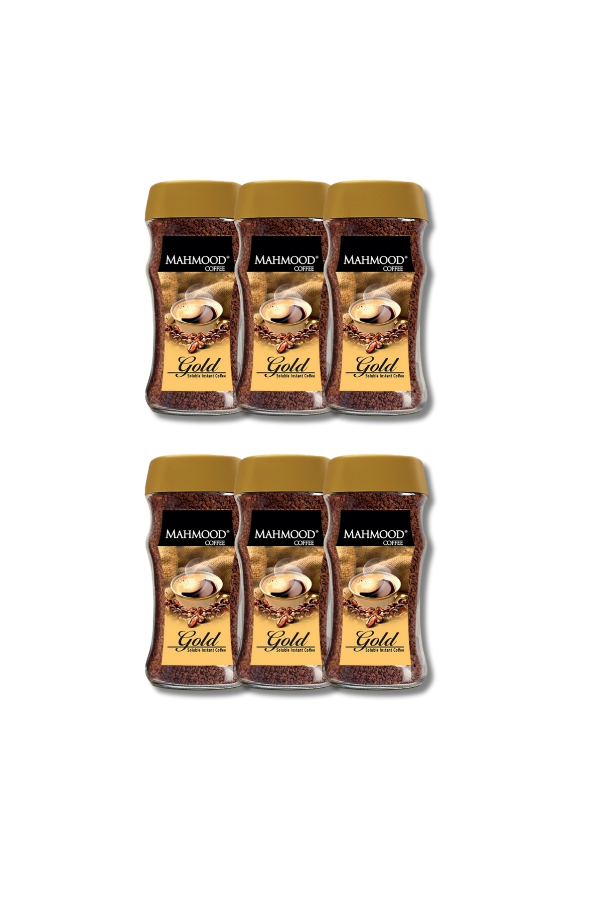 Mahmood Coffee Gold Granül Kahve Cam Kavanoz 100 G X 6’lı Set