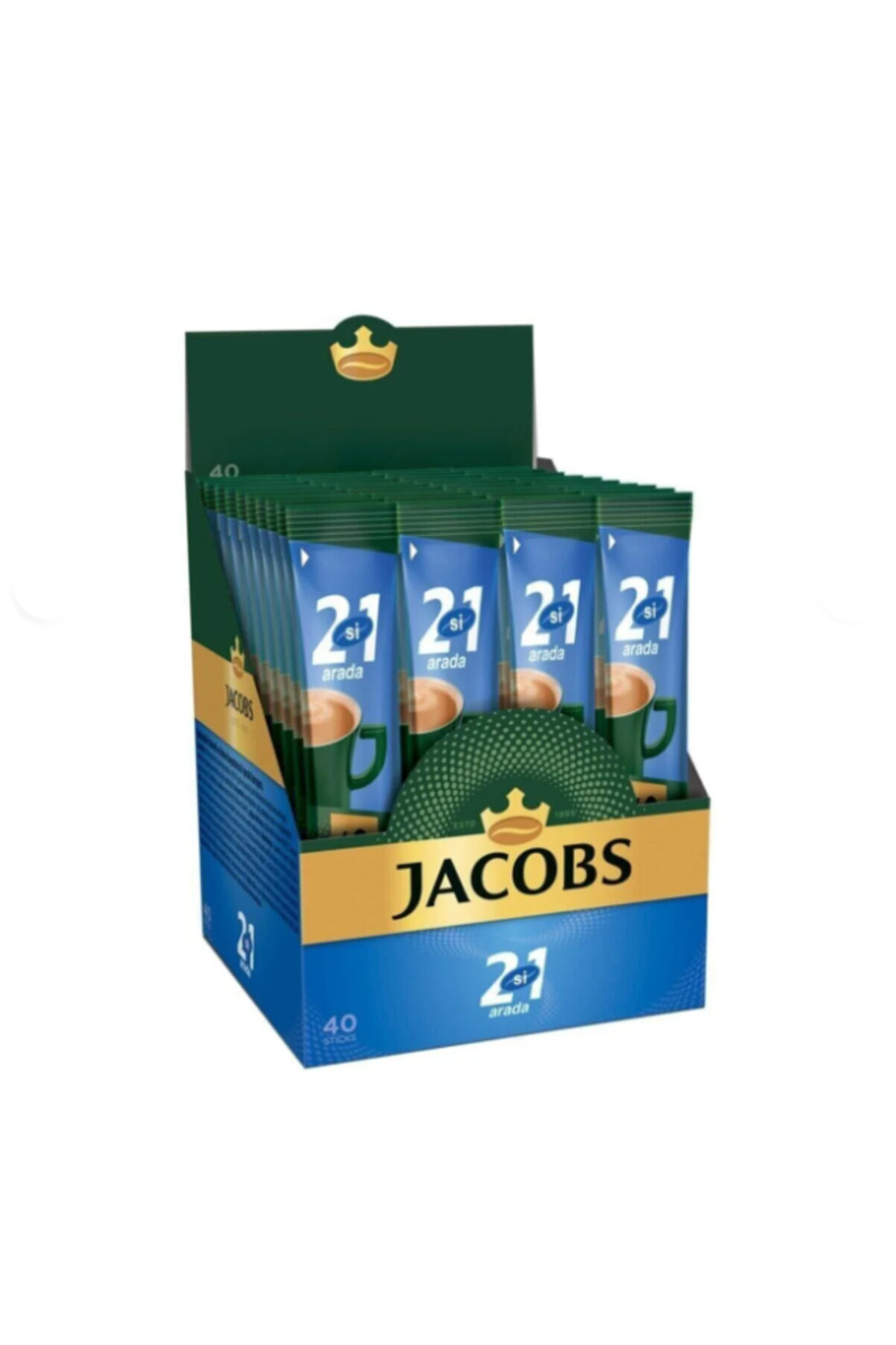Jacobs 2'si 1 Arada Kutu (40 x 16g) Karışım Kahve