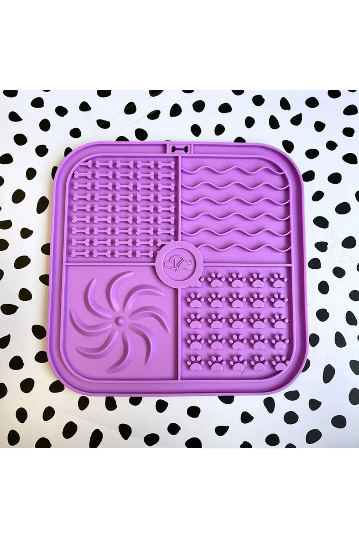 TİNEKE Köpek ve Kedi İçin Yavaş Yeme Katı Gıda ve SIVI Yeme Kabı ve Yalama Matı 1 ADET 20x20 - Görsel 2