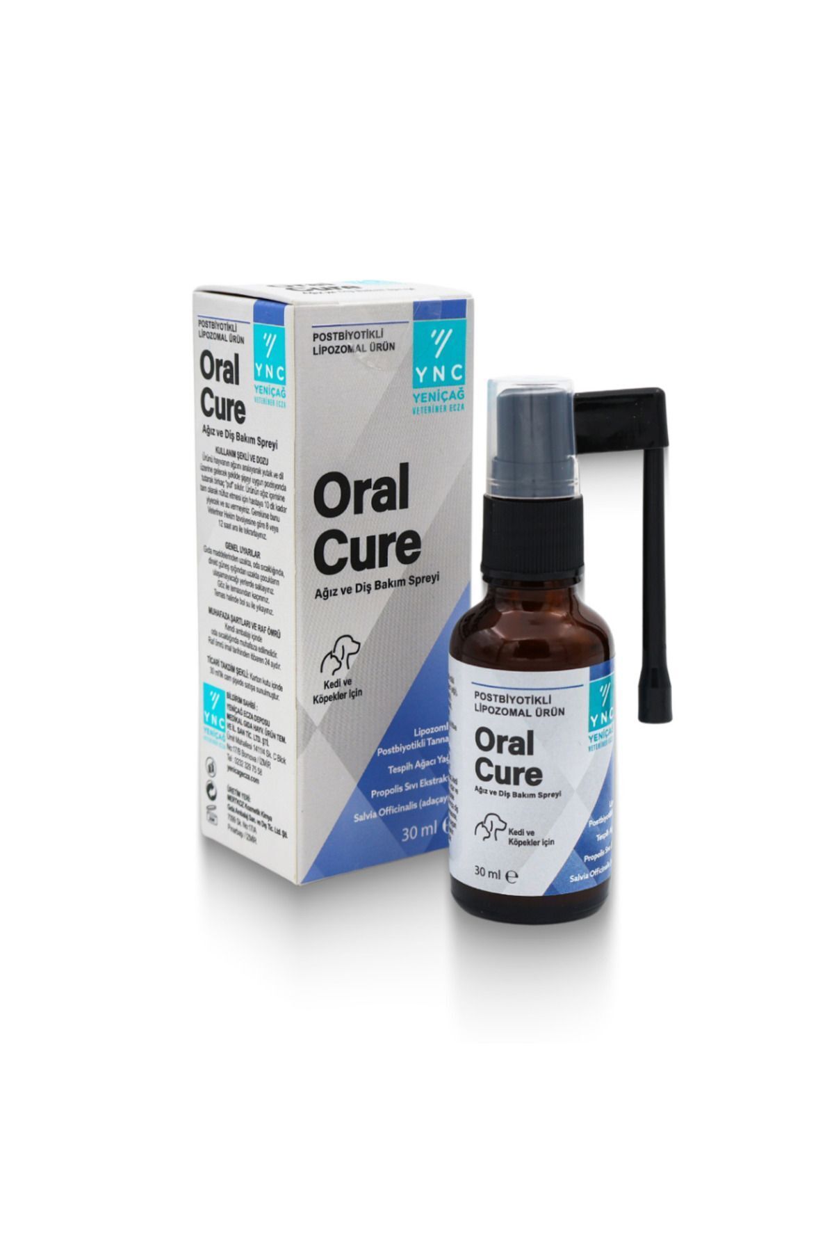 YNC Oral Cure Kedi ve Köpekler Için Ağız ve Diş Bakım Spreyi 30 ml