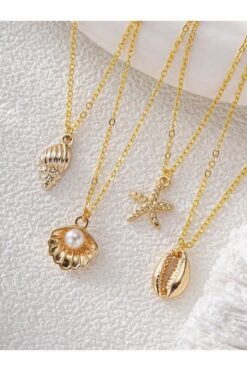 Mercy Aksesuar Kadın 4’lü Set Kombin Kolye