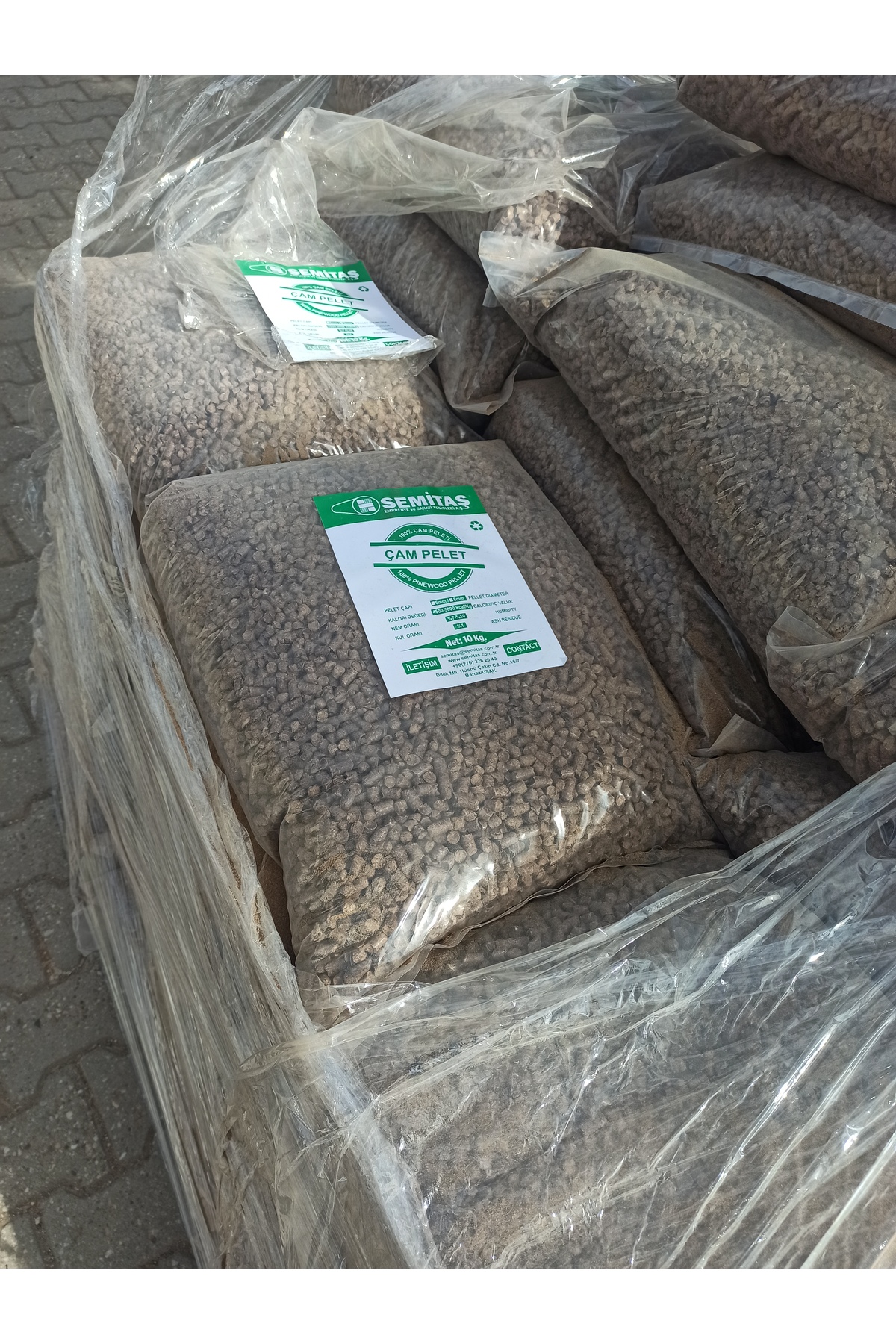 Semitaş %100 Organik Çam Pelet 10 Kg 8 mm