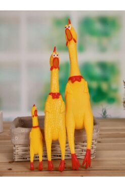 Allmart Ses Çıkaran Tavuk Kedi Köpek Oyuncağı 16 Cm.