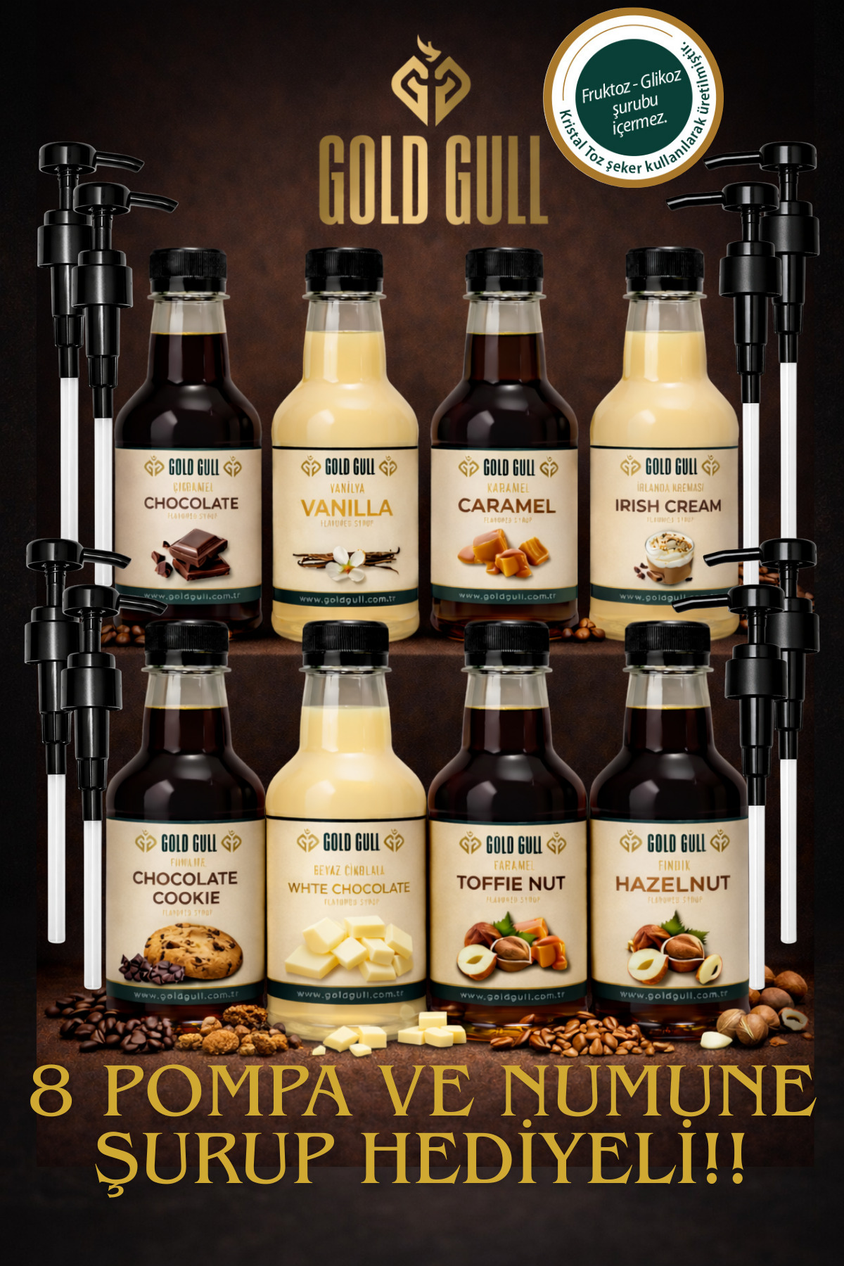 gold gull Kahve Lezzet Seti 8 x 300 ml.