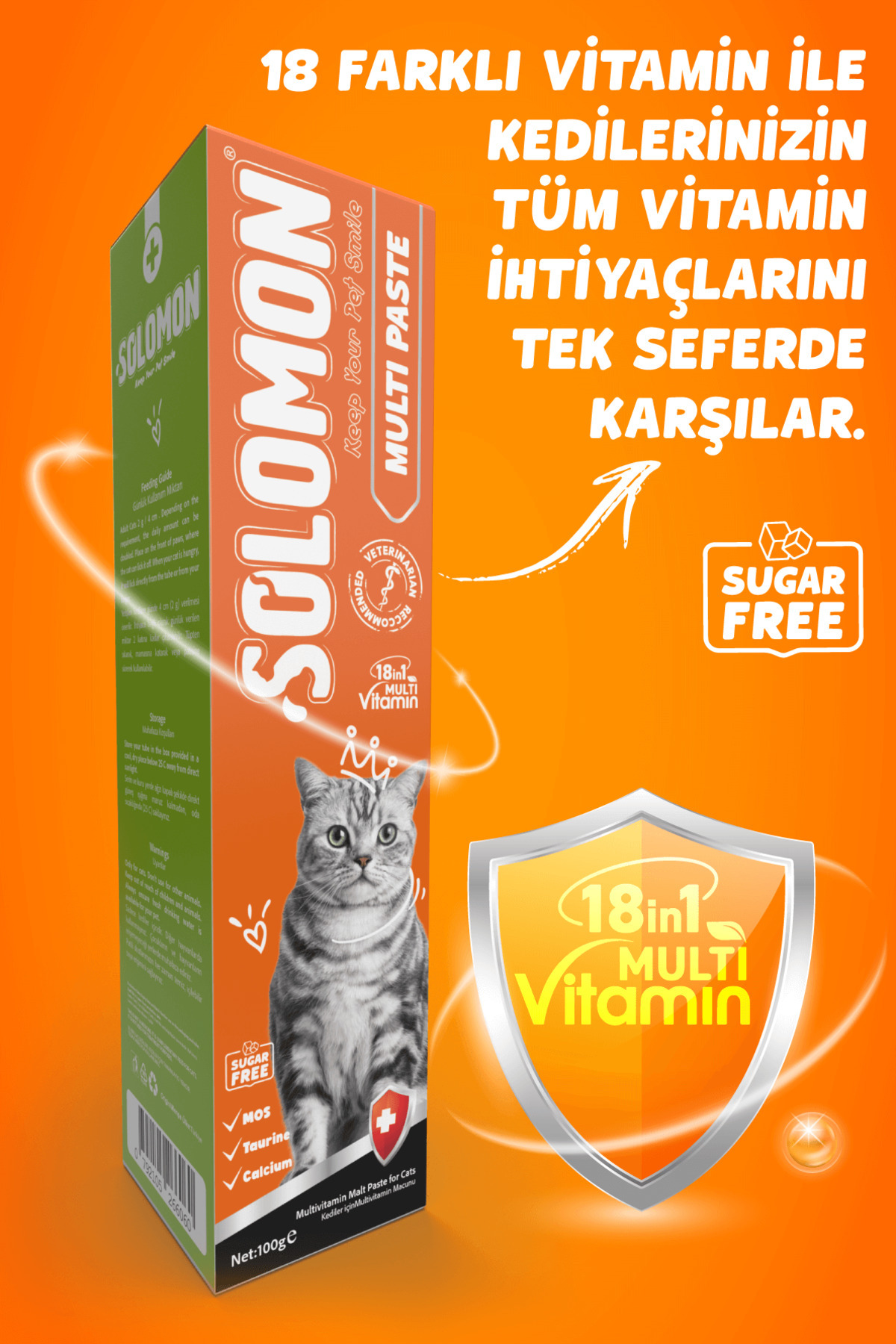 Solomon Kedi Süper Set (muti Paste & Malt Paste & Plus B) - Görsel 3