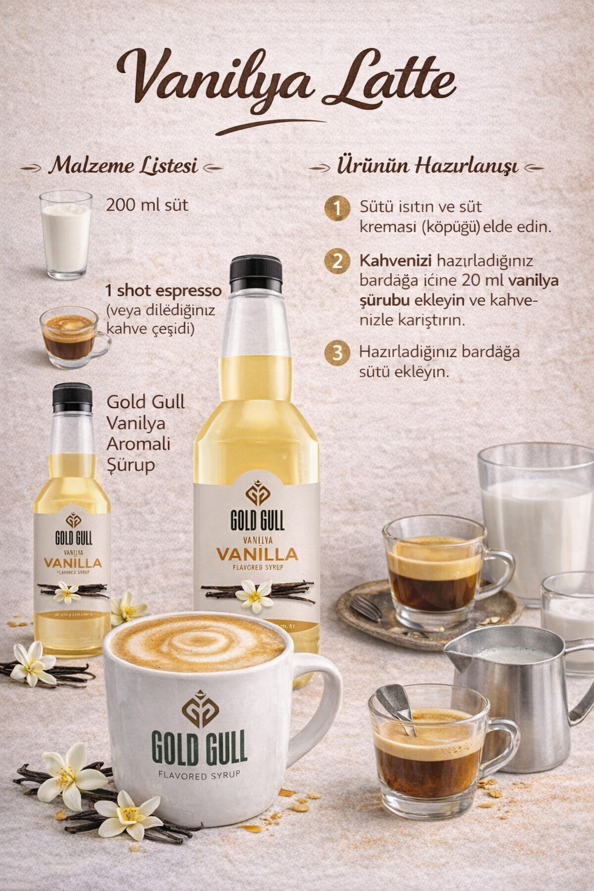 gold gull Kahve Lezzet Seti 8 x 300 ml. - Görsel 2