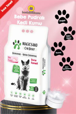 magicsand Cat Litter Bebe Pudralı Kedi Kumu Ince Taneli 20 Lt.