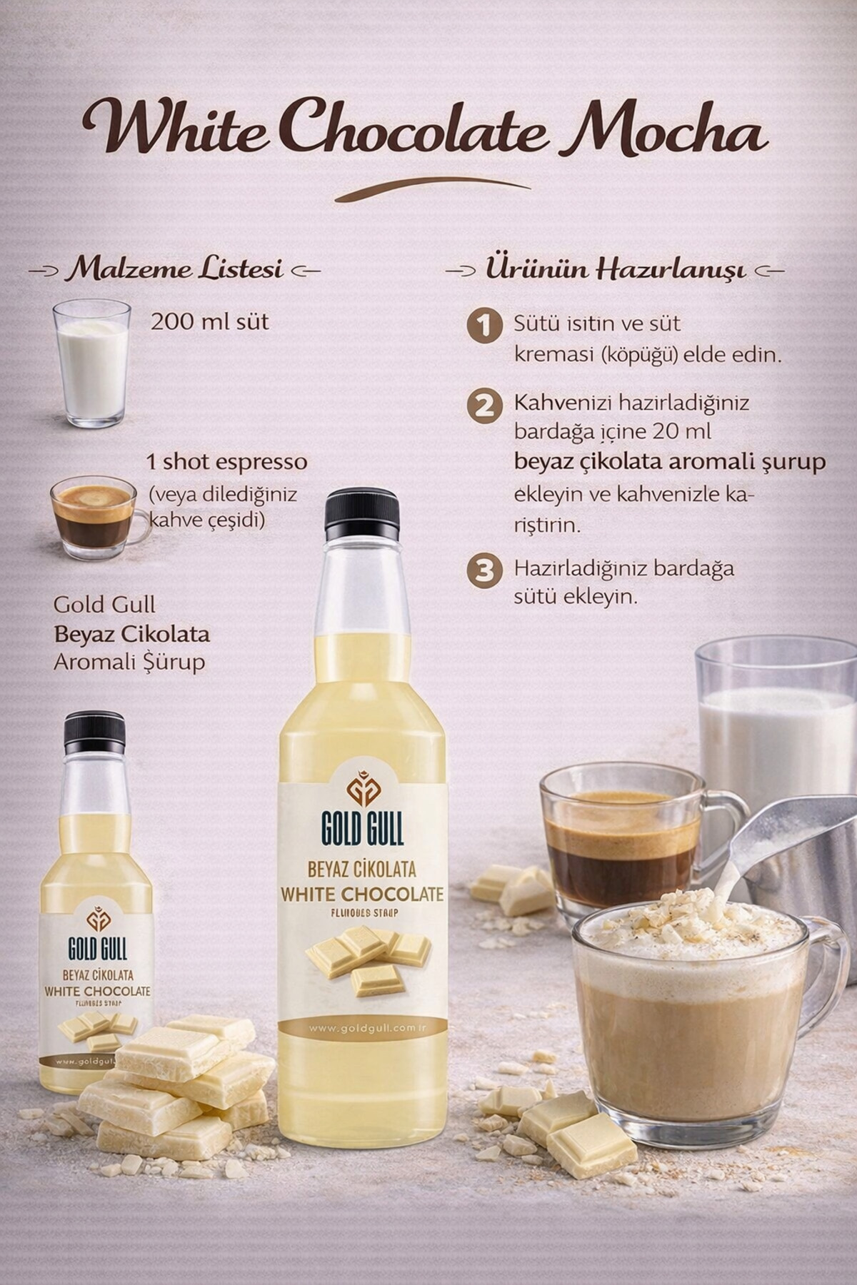 gold gull Kahve Lezzet Seti 8 x 300 ml. - Görsel 3