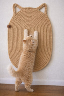 Naspar %100 Organik Jut İp Dikişli Kedi Tırmalama Matı | Doğal, Sökülmez, Evcil Hayvan Dostu