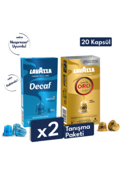 LavAzza Qualita Oro, Decaf My Easy Day, 20'li Tanışma Paketi | Nespresso Uyumlu Kapsül Kahve