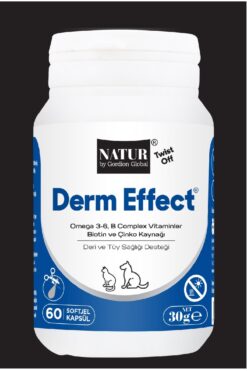 Genel Markalar Derm Effect (KEDİ VE KÖPEKLERDE DERİ TÜY SAĞLIĞI DESTEKLEYİCİ)