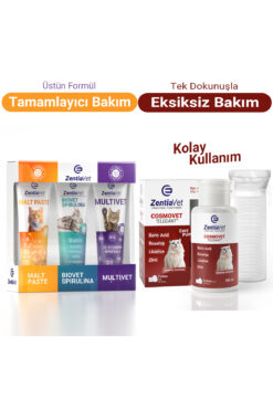 zentiavet 3 LÜ SET İLE Göz-Kulak-Ağız- Çene ve Altı Temizleme Solusyonu