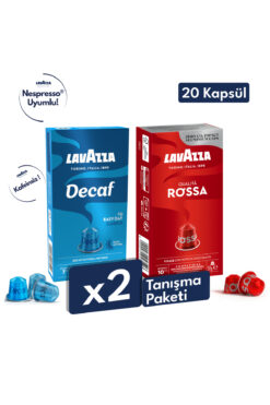 LavAzza Qualita Rossa, Decaf My Easy Day, 20'li Tanışma Paketi | Nespresso Uyumlu Kapsül Kahve