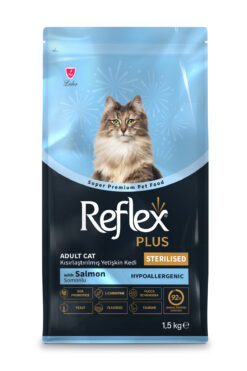 Reflex Plus Hipoalerjenik Kısırlaştırılmış / Sterilised Somonlu Yetişkin Kedi Maması 1,5 kg