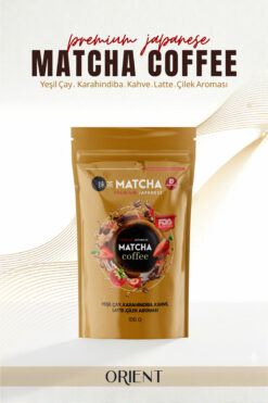 Bilge İlaç Matcha Premium Japanese Çilek Aromalı Matcha Coffee Kahve Latte & Kahve Karışımı 100 g