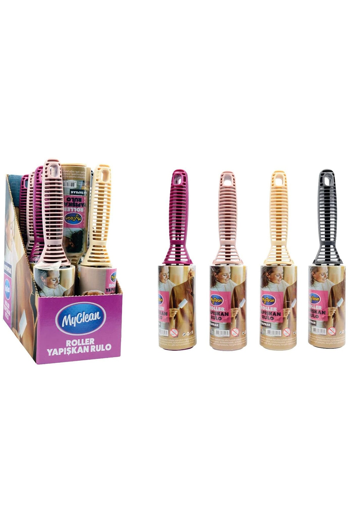 Genel Markalar Tüy Toplayıcı Rulo 60 Yaprak Tüy Toplama Yapışkan Rulosu 1 Adet