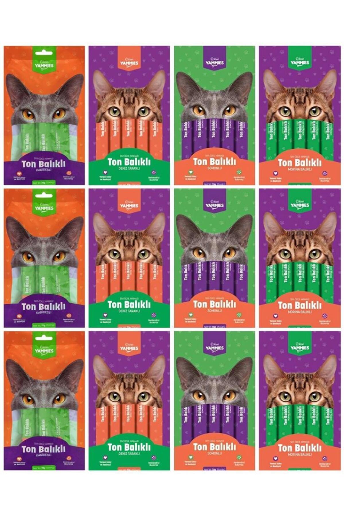 Kiwi Yammies Kiwi Pets Sıvı Kedi Ödül Maması 15 GR *60 ADET