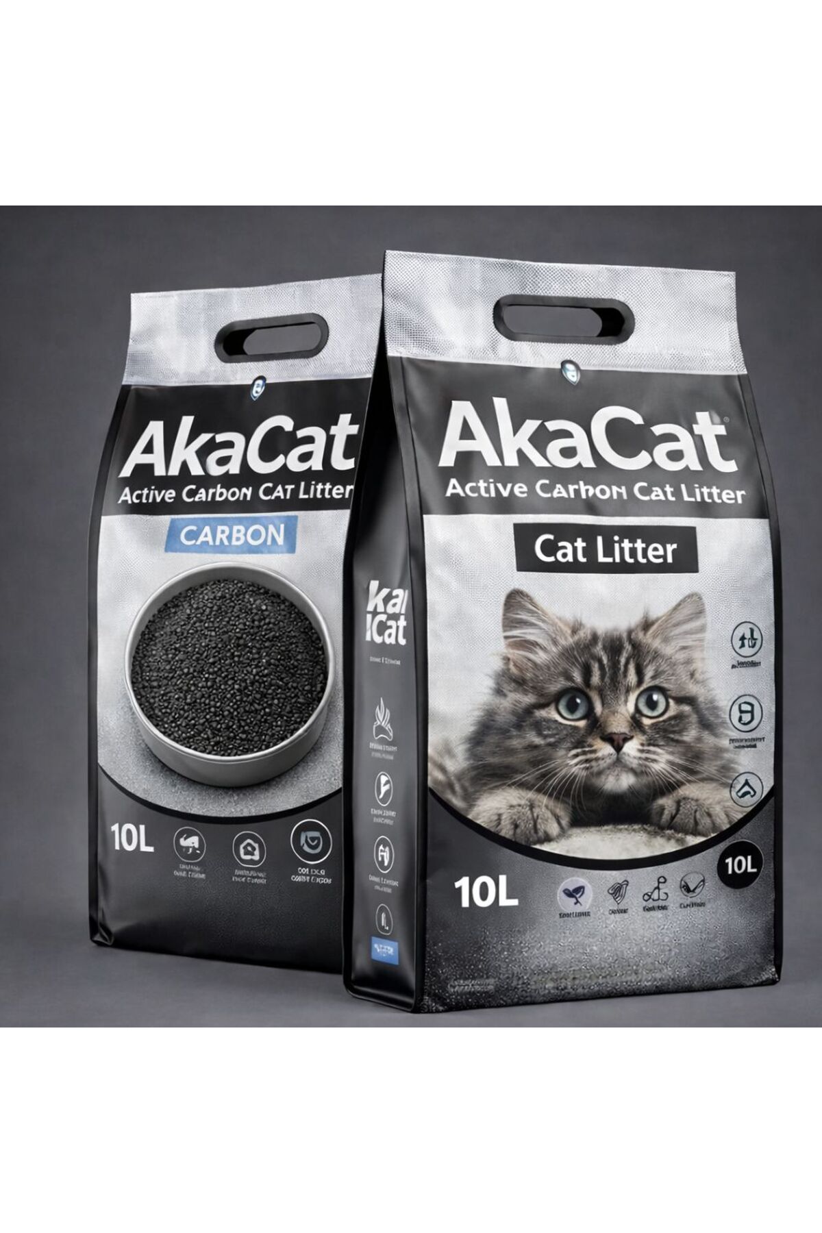 AKACAT Aktif Karbonlu Süper Topaklanan Premium 10 Lt