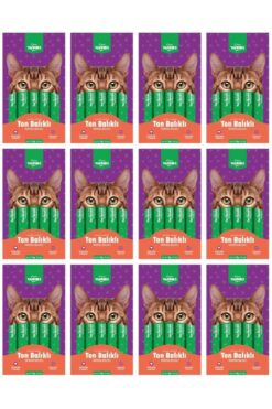 Kiwi Yammies Ton Balıklı Morina Balıklı Sıvı Kedi Ödül Maması*12 Paket