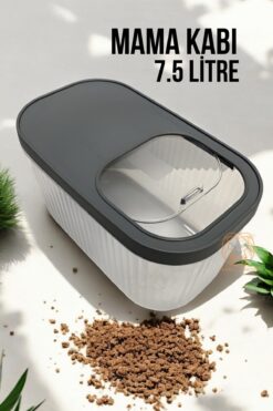 Transformacion Kedi ve Köpek Mama Saklama Kabı Sürgülü Kapaklı 7.5 Litre 720986