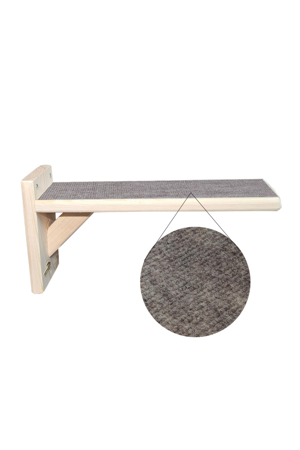 Barış Dizayn Doğal Ahşap Güçlendirilmiş Uzun 30cm kedi basamağı kedi köprüsü duvar yolu (2 adet) - Görsel 2