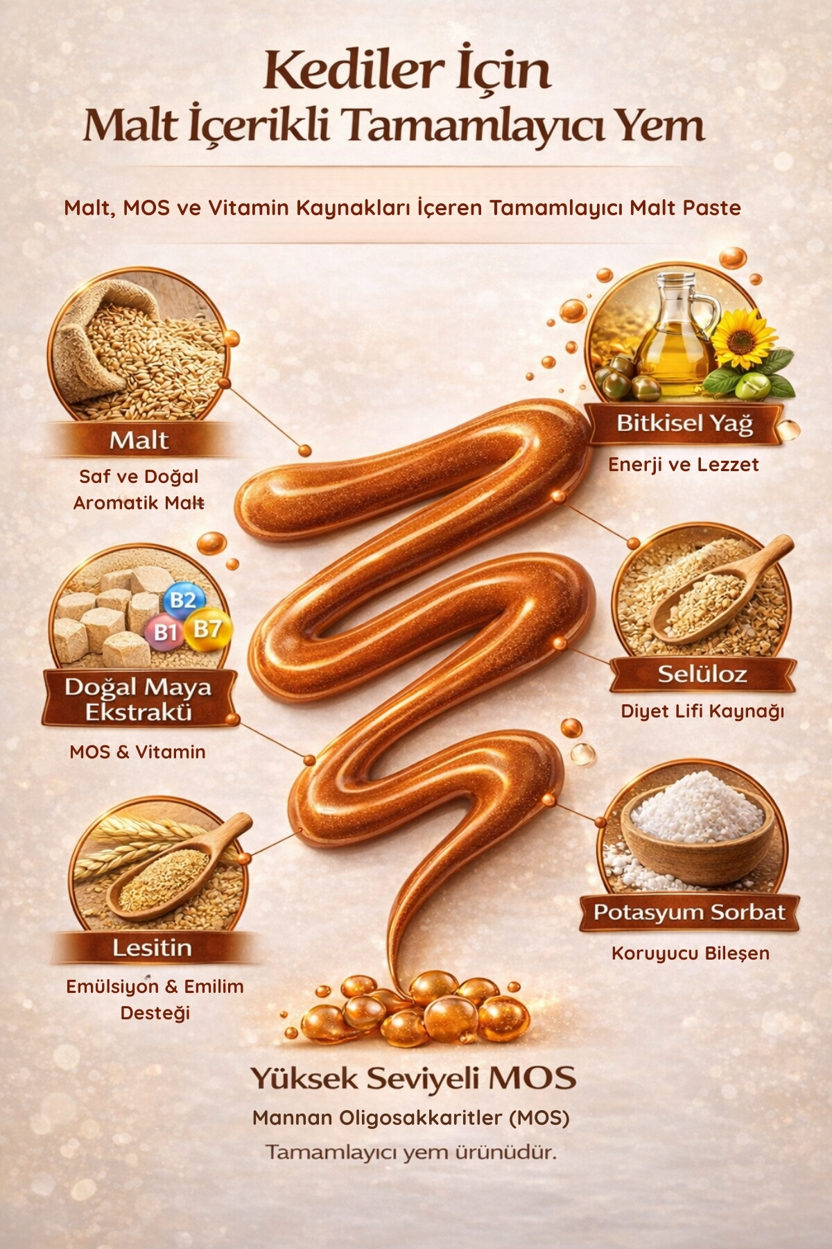 VetEnergy Malt Paste 100 g – Tüy Dökümü Önleyici, Tüy Yumağı Karşıtı, Sindirim Destekli Kedi Maltı - Görsel 2