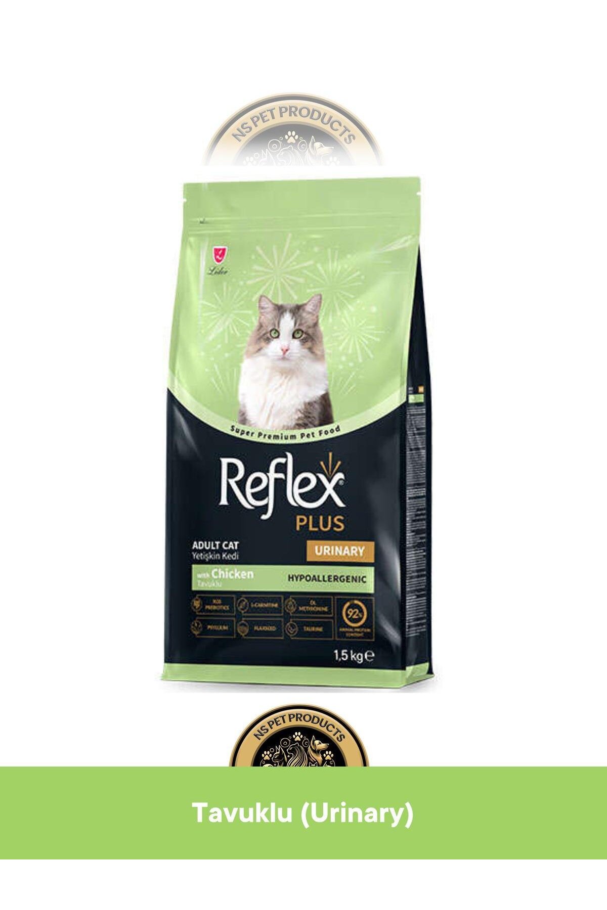 Reflex Plus Hypoallergenic Urinary - Üriner Sistem Destekleyici Tavuklu Yetişkin Kedi Maması 1.5 kg - Görsel 3