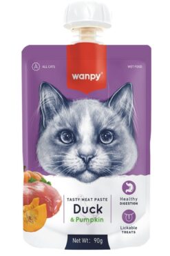 Wanpy Tasty Meat Paste Taze Ördekli&balkabaklı Kedi Et Ezmesi Sıvı Ödül Maması 90 Gr (1 Adet)