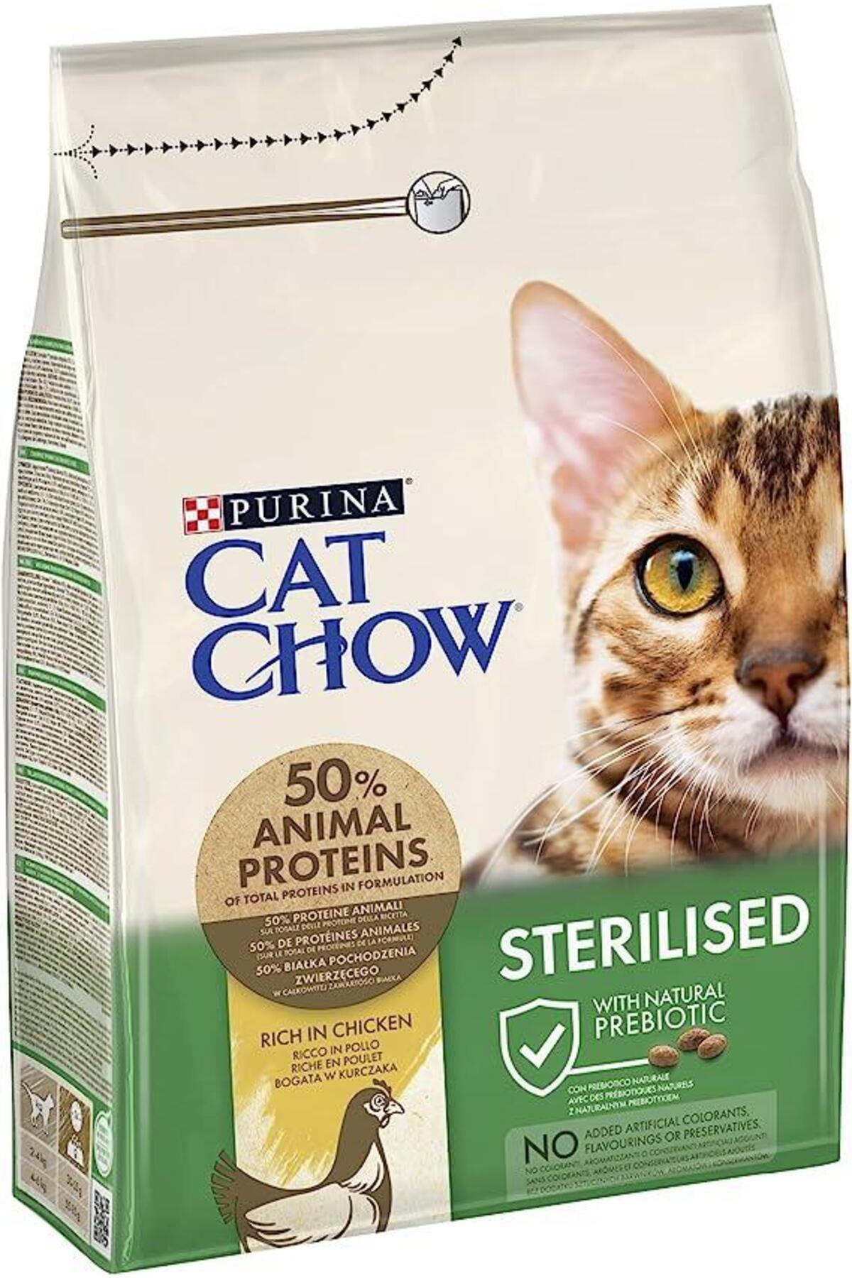 Pro Plan Cat Chow Sterilized Tavuklu Kısırlaştırılmış Kedi Maması 3 Kg - Görsel 2