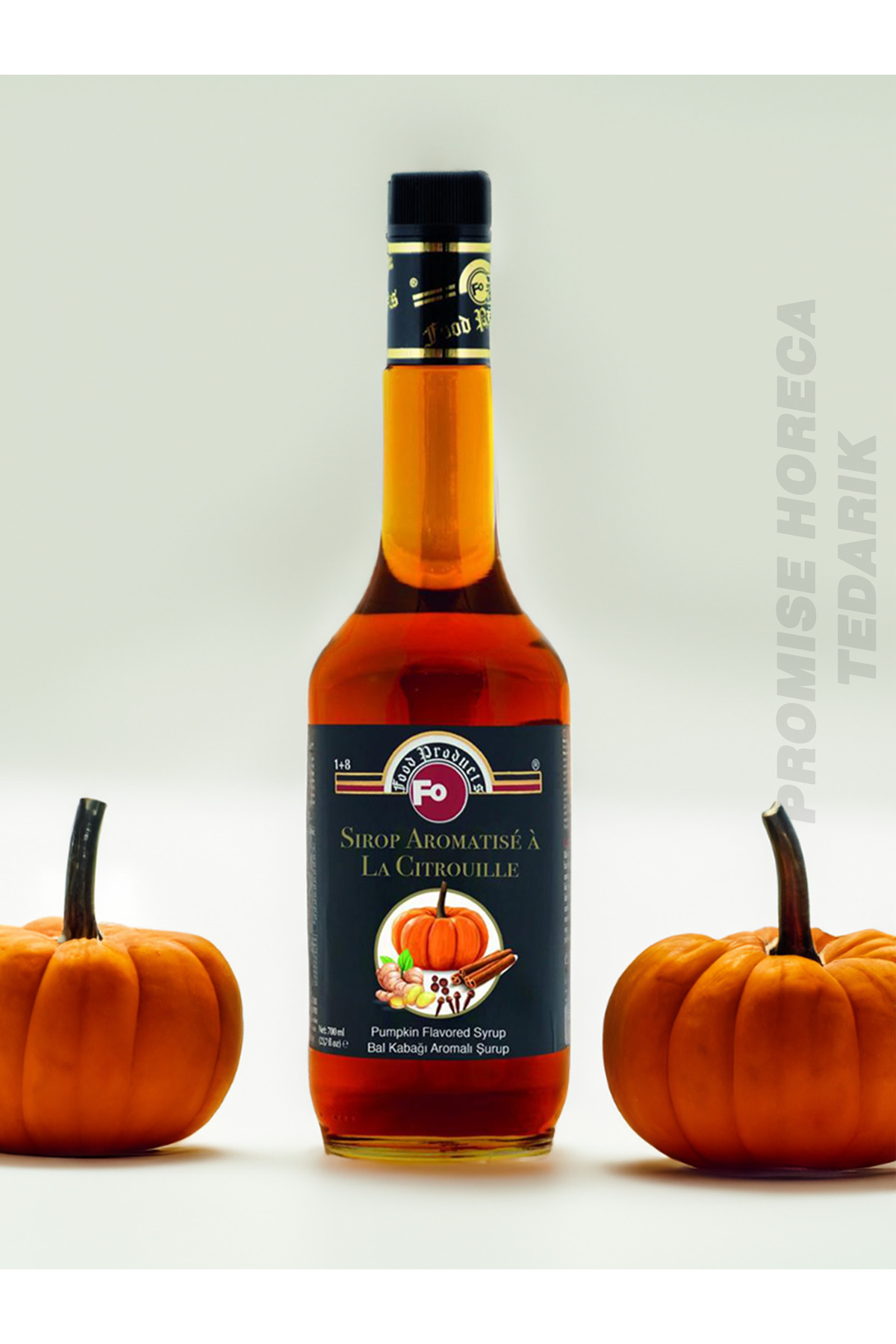 FO Pumpkin Spice Şurup Baharatlı Bal Kabağı Aromalı Kokteyl Şurubu 700 ml - Görsel 3