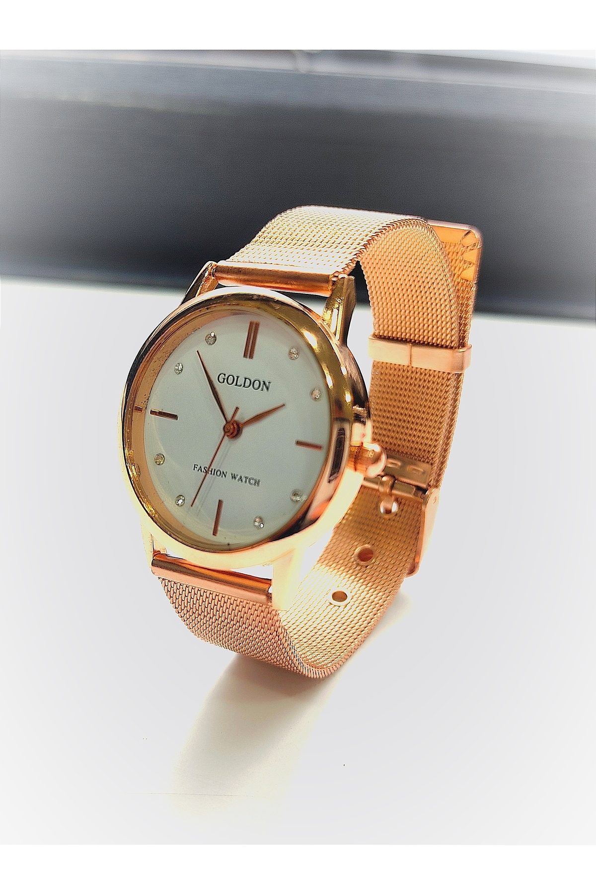 GOLDON Vintage Model Hasır Kordon Kol Saati - Görsel 3