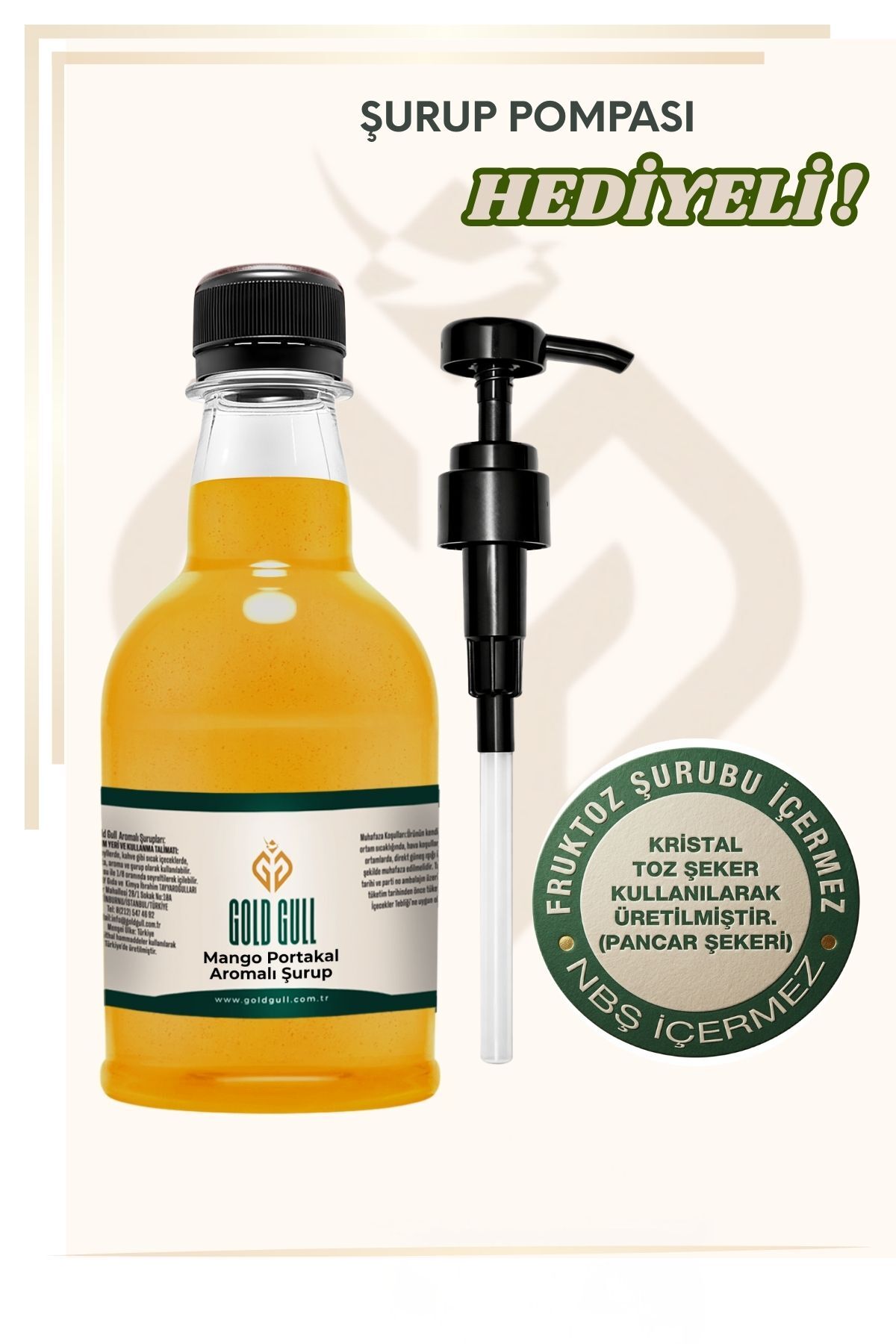 gold gull Mango Portakal Şurup (Konsantre) 300 ml.