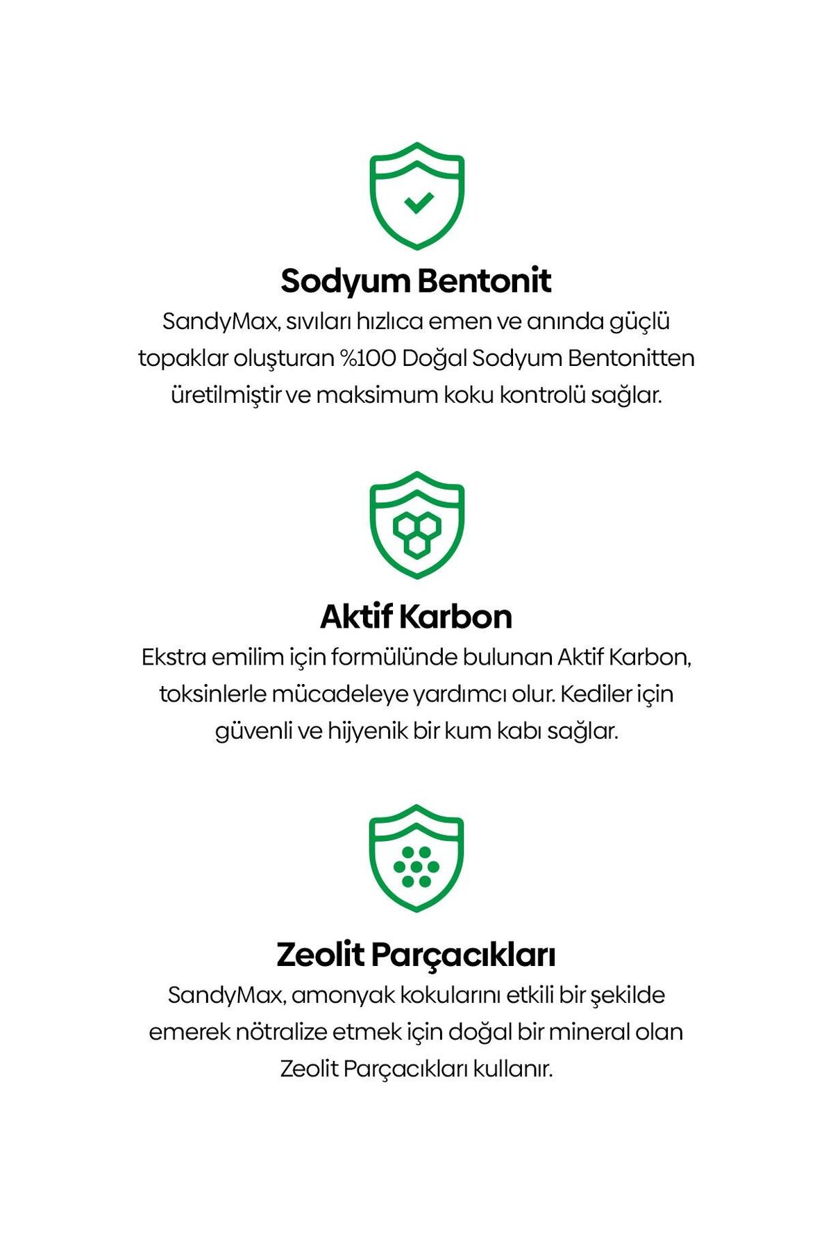 Sandy SandyMax Triple Action Kokusuz Kedi Kumu 2x10kg - Görsel 2