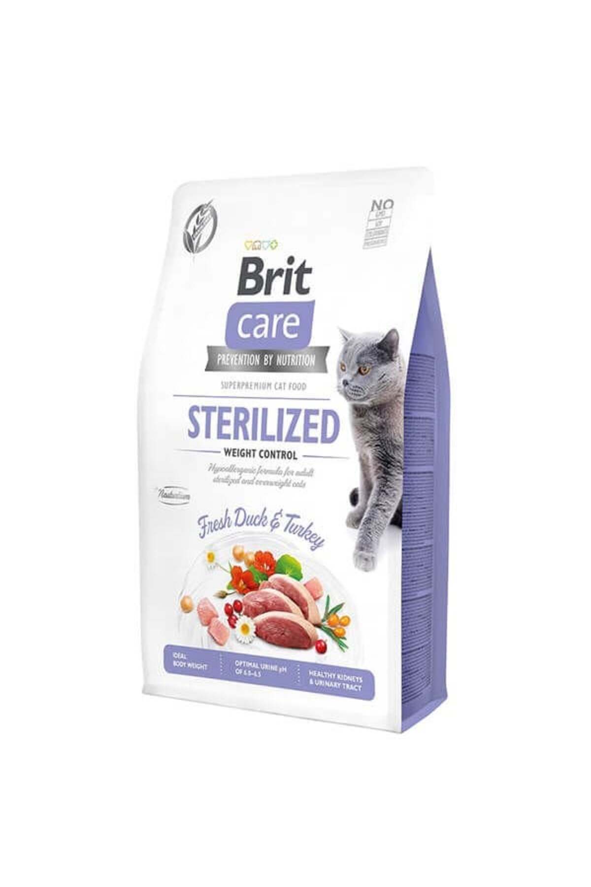 Brit Care Graın Free Sterılızed Weıght Control Duck And Turkey Kısır Kilo Kontrol,kedi Kuru Mama 7kg