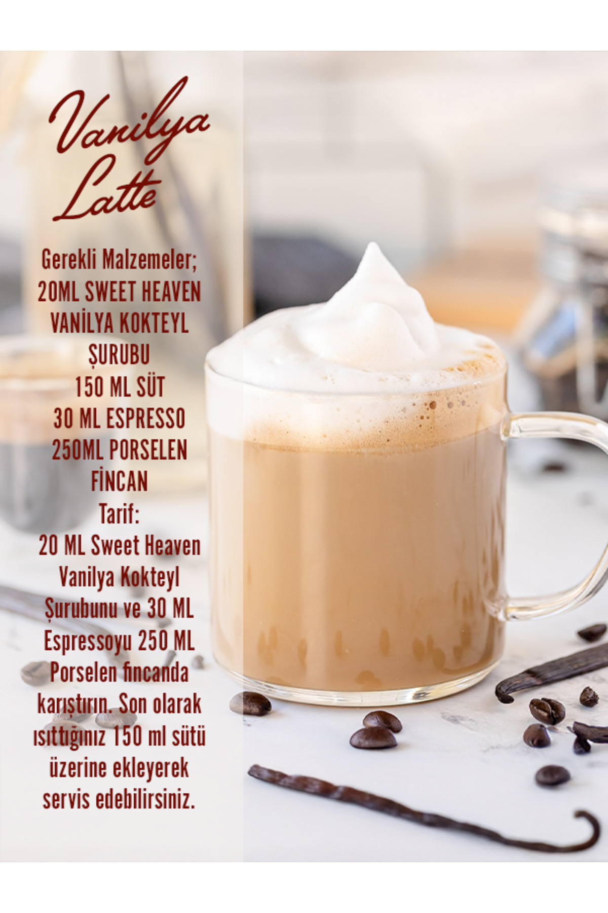 Sweet Heaven Fındık Ve Vanilya 2li Kahve Şurubu 700ml Pompa Hediye - Görsel 2