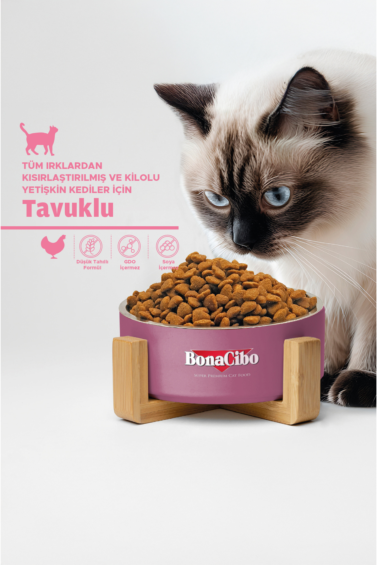 BonaCibo Adult Cat Kısırlaştırılmış Yetişkin Kedi Maması 5 Kg, Tüm Irklar İçin, Doğal, Şeker İçermez - Görsel 2