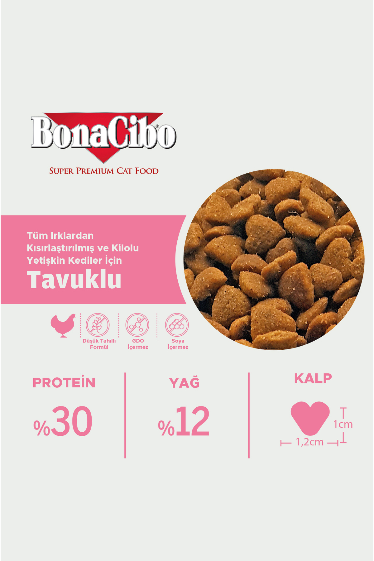 BonaCibo Adult Cat Kısırlaştırılmış Yetişkin Kedi Maması 5 Kg, Tüm Irklar İçin, Doğal, Şeker İçermez - Görsel 3