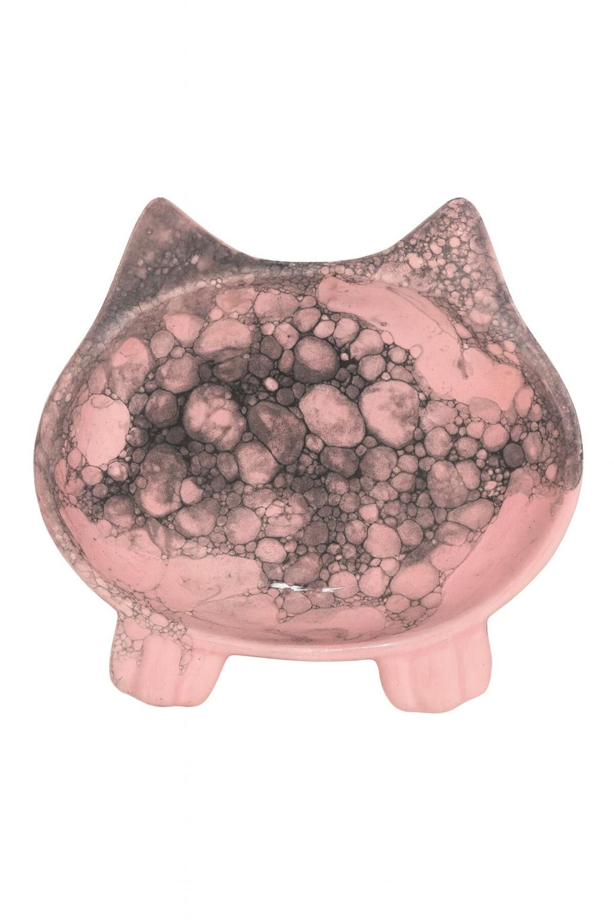 ALFO Seramik Pati ve Kulak Figürlü Kedi Mama, Yaş Mama ve Su Kabı 150 ml 2 Adet - Görsel 2