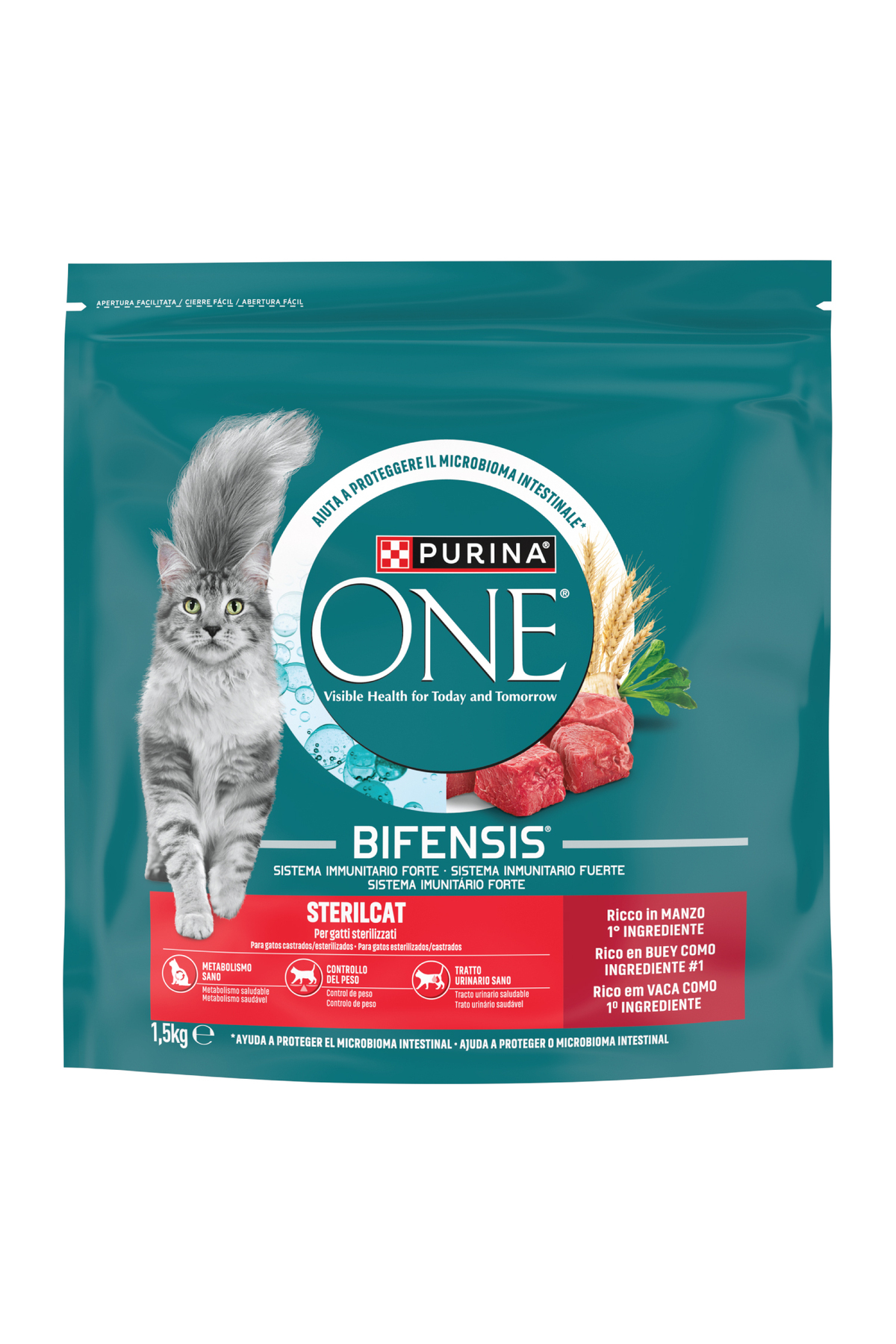 Purina One Sterilised Sığır Etli Kısırlaştırılmış Kedi Maması 1,5 Kg - Görsel 2