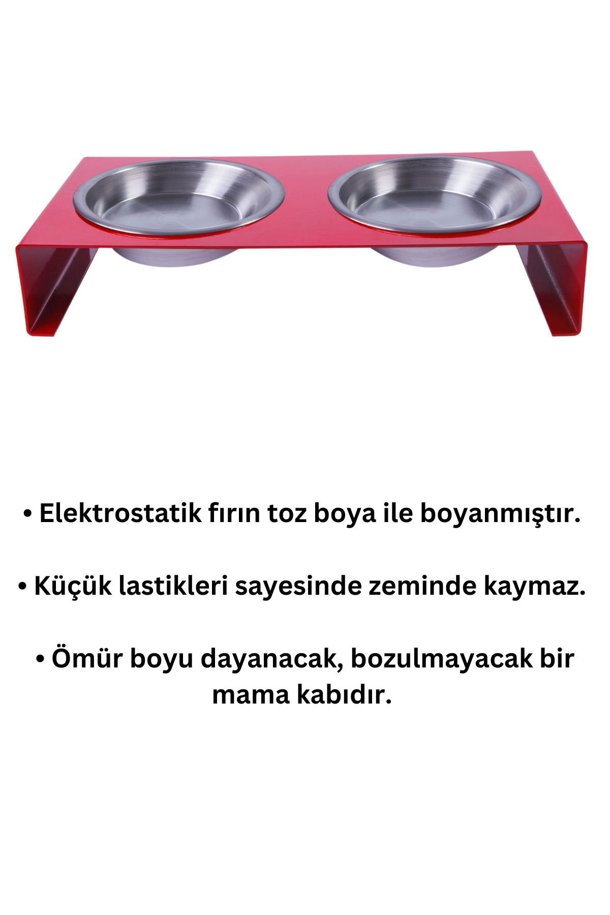 TGPET Dolcedo Xl Büyük Irk Metal Mama Kabı Standı - Görsel 3