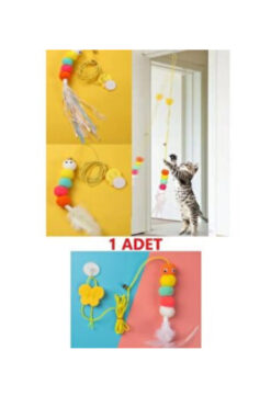 chittoshop Kendinden Yapışkanlı Kedi Oltası – Eğlenceli & Zahmetsiz Oyun