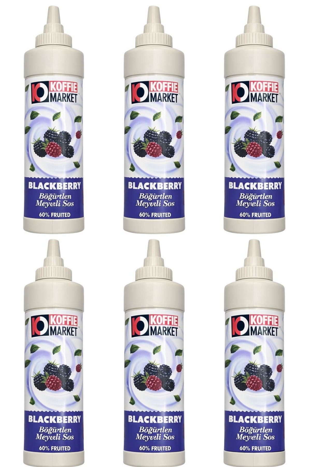 Koffie Market 6 Adet Böğürtlen Meyveli Sos 1000 gr