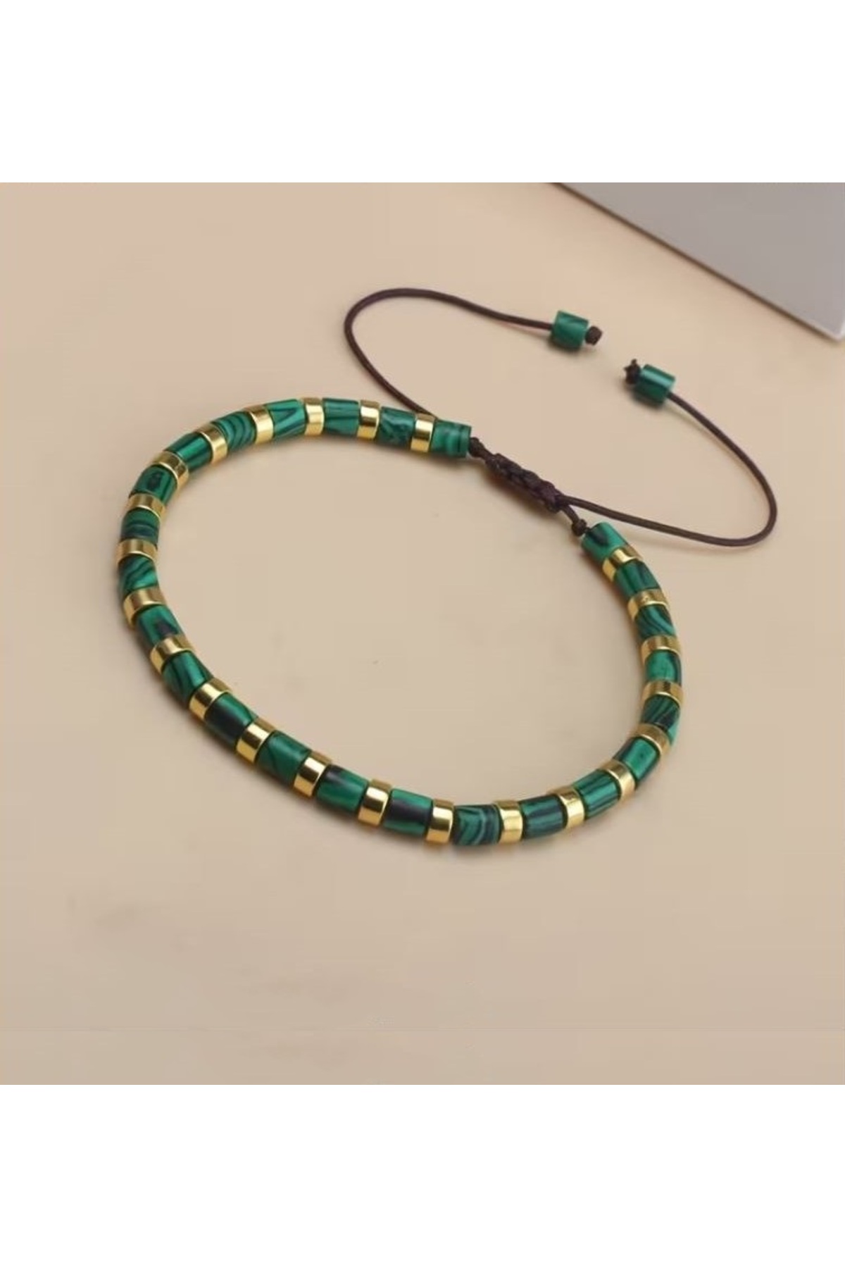 Alnis Atelier Malakit Doğal Taş Bileklik - Görsel 2