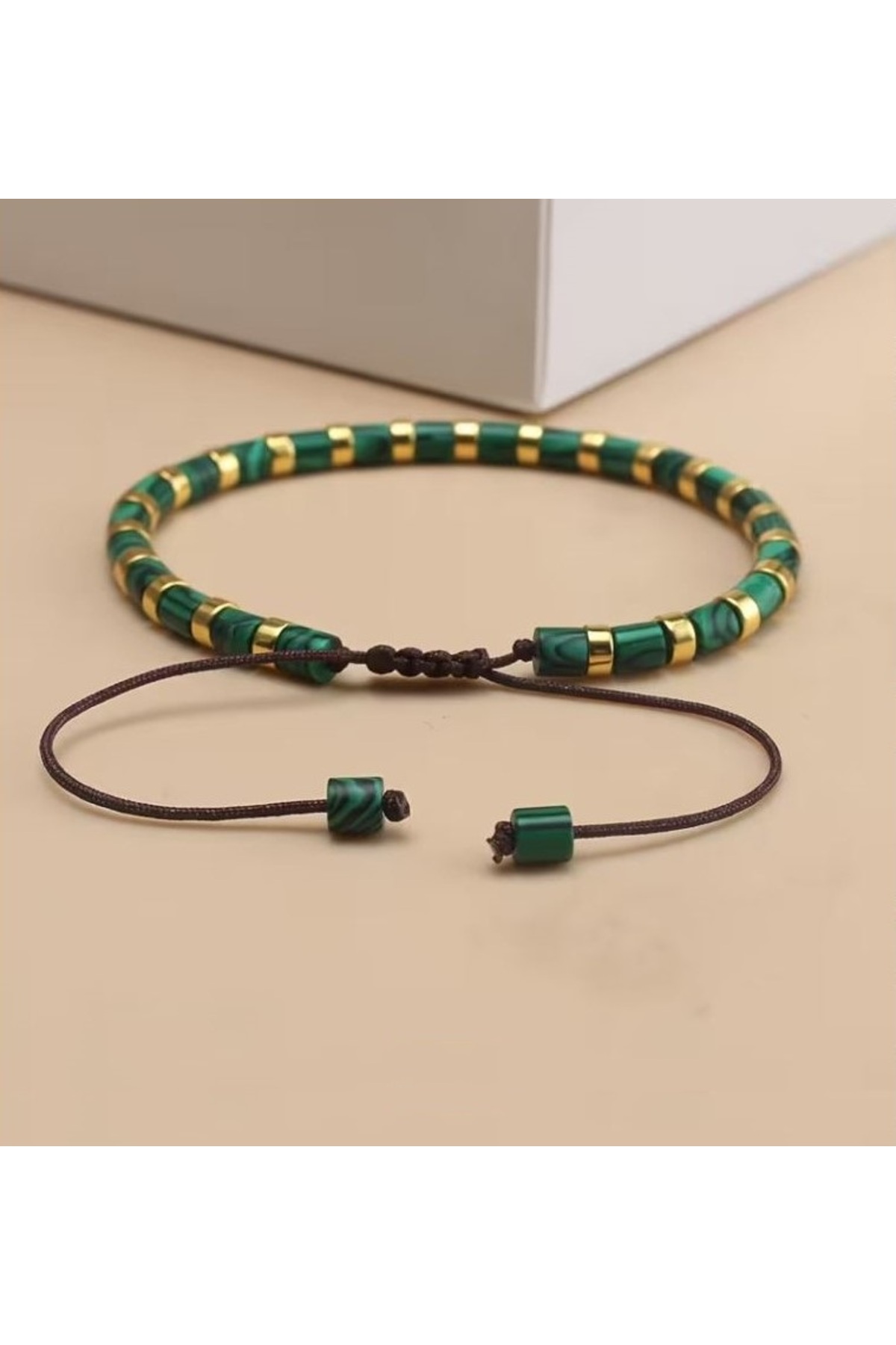 Alnis Atelier Malakit Doğal Taş Bileklik - Görsel 3