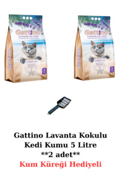 chittoshop Gattino Lavanta Kokulu Topaklanan Kedi Kumu – 5 Litre ** 2 Adet