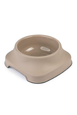Pribor Kedi Köpek Mama Ve Su Kabı 1 Lt Silikon Kaydırmaz Taban Bej
