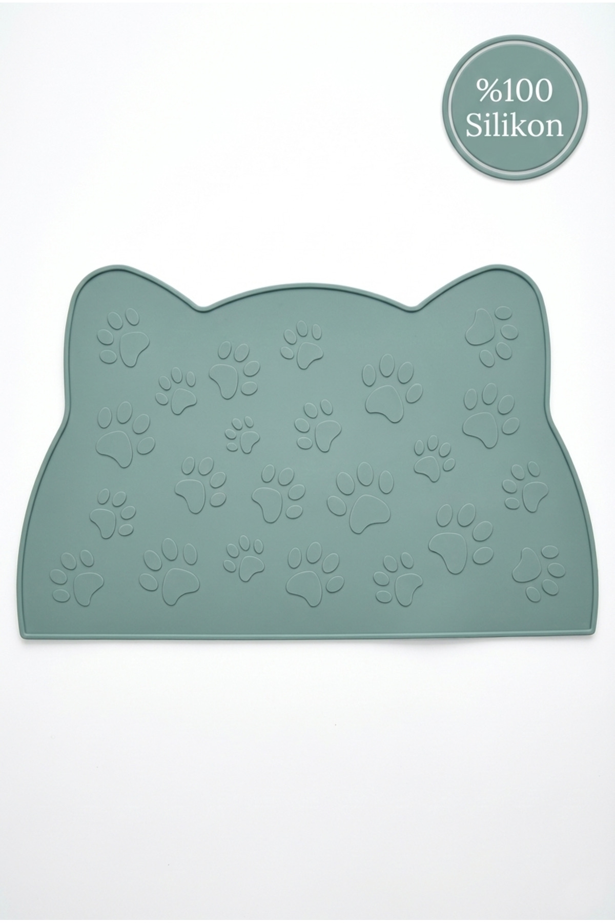 Siliconly %100 Silikon Kokusuz Plastik ve Pvc İçermez Kedi Beslenme Paspası Kedi Mama Matı