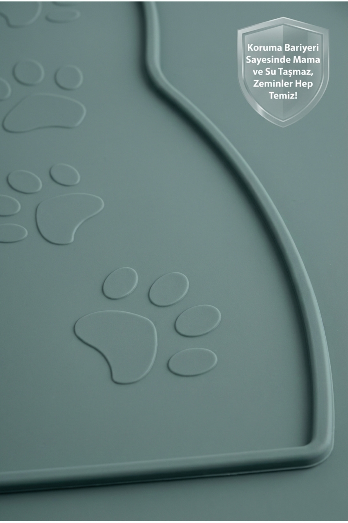 Siliconly %100 Silikon Kokusuz Plastik ve Pvc İçermez Kedi Beslenme Paspası Kedi Mama Matı - Görsel 2