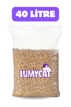 LUMYCAT %100 Doğal Çam Peleti Kedi Kumu 40 Lt Tozsuz Ürün 6mm