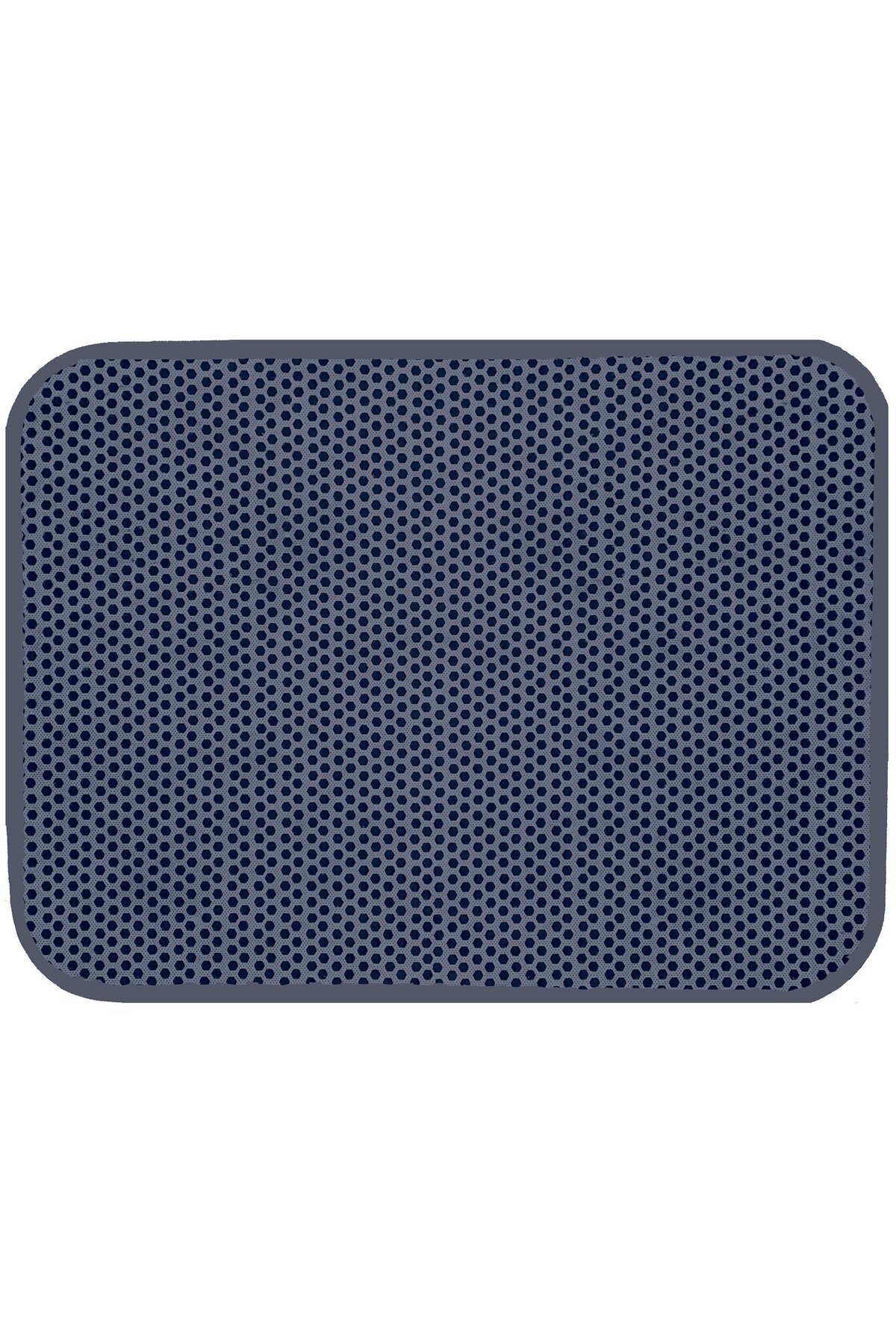 PeraMila Büyük Boy Elekli WC Önü Gri Kedi Kumu Paspası 60x80 cm - Görsel 3